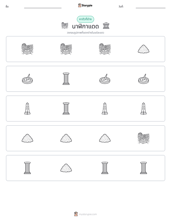 ตัวที่แตกต่าง