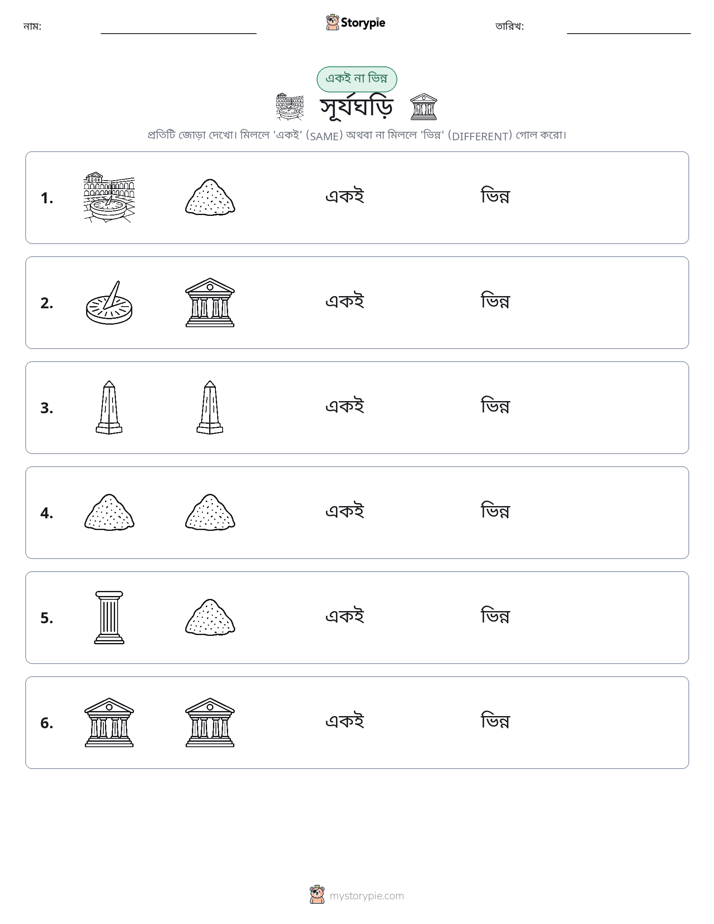 একই বা ভিন্ন