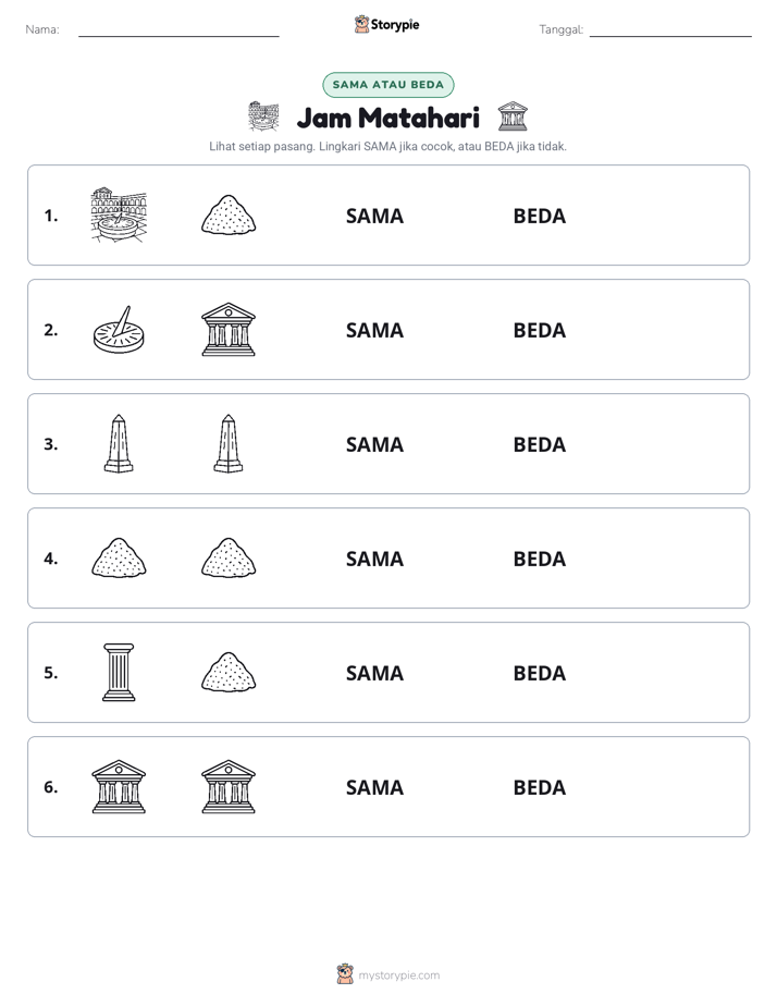 Sama atau Berbeda
