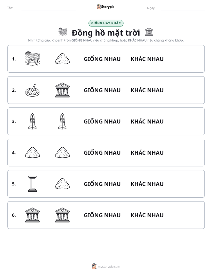Giống Hay Khác
