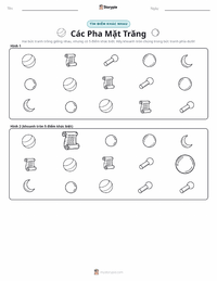 Xem trước tài liệu in sẵn Các Pha của Mặt Trăng
