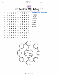 Xem trước tài liệu in sẵn Các Pha của Mặt Trăng