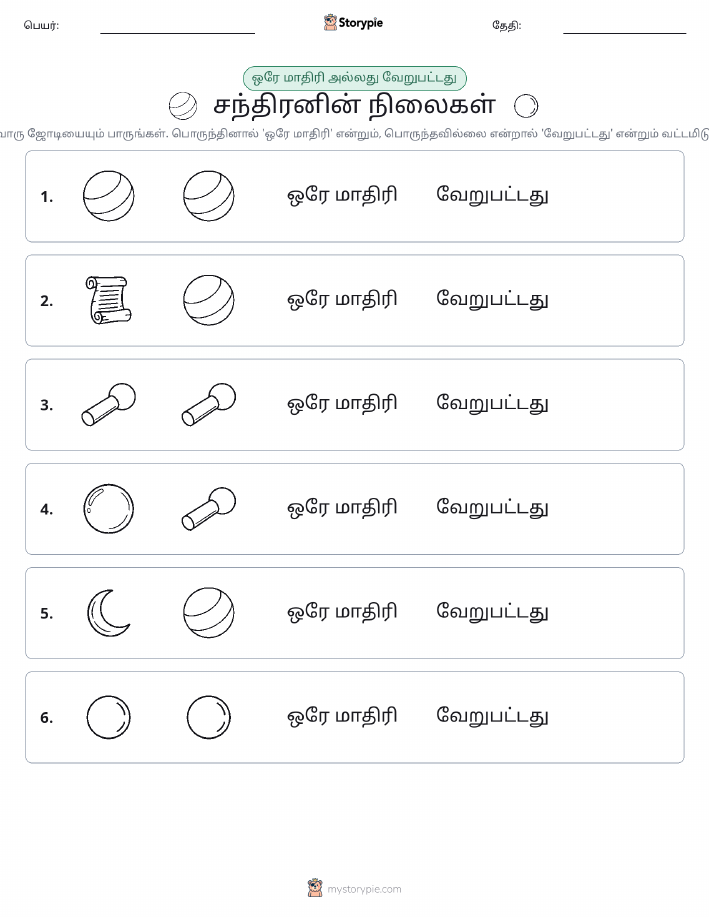 அதே அல்லது மாறுபட்டது