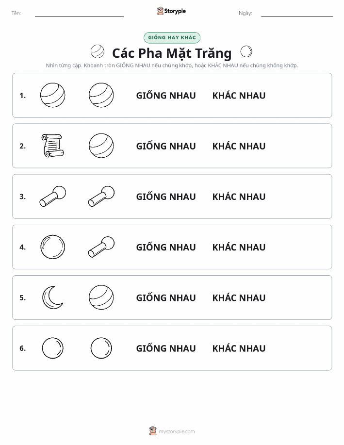 Giống Hay Khác