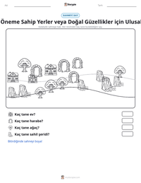 Tarihi Öneme Sahip Yerler veya Doğal Güzellikler için Ulusal Vakıf yazdırılabilir çalışma sayfası önizlemesi
