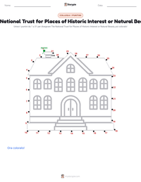 Anteprima della scheda stampabile di The National Trust for Places of Historic Interest or Natural Beauty