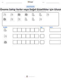 Tarihi Öneme Sahip Yerler veya Doğal Güzellikler için Ulusal Vakıf yazdırılabilir çalışma sayfası önizlemesi