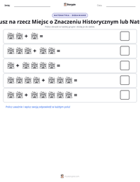 Podgląd drukowalnego arkusza ćwiczeń Narodowy Fundusz na rzecz Miejsc o Znaczeniu Historycznym lub Naturalnym Pięknie