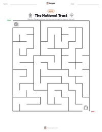 The National Trust printable worksheet preview