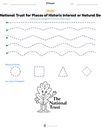 Anteprima della scheda stampabile di The National Trust for Places of Historic Interest or Natural Beauty