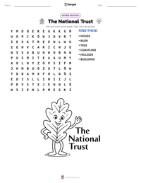 The National Trust printable worksheet preview