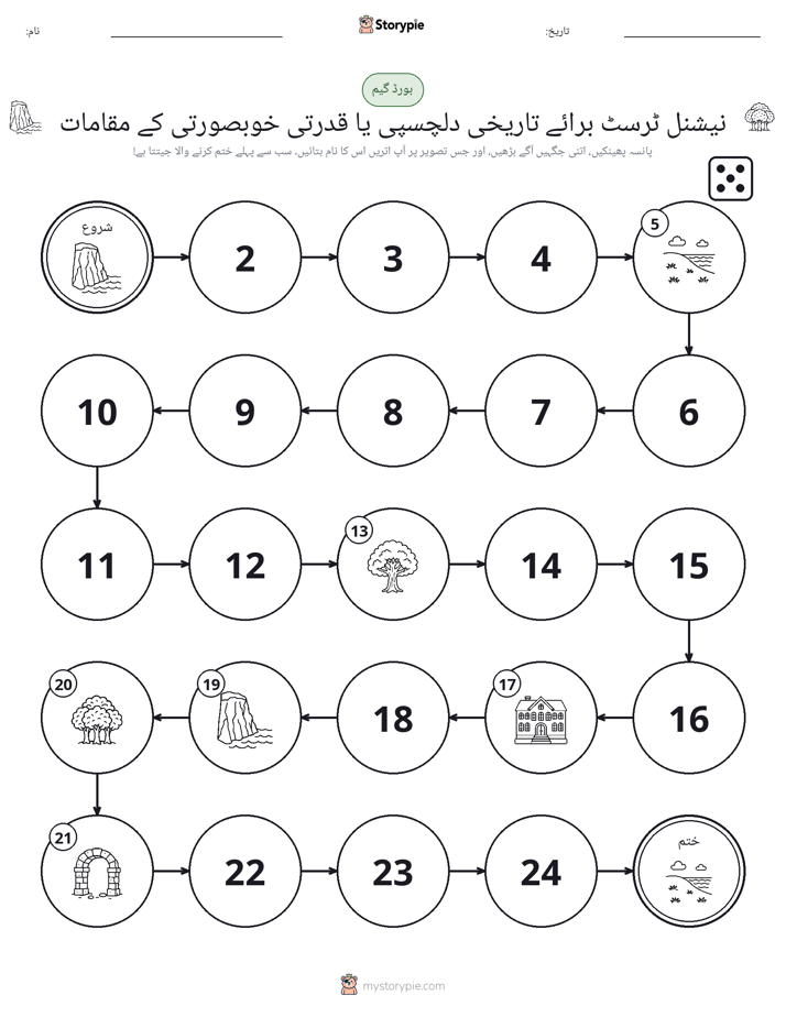 رول اور منتقل کریں کھیل