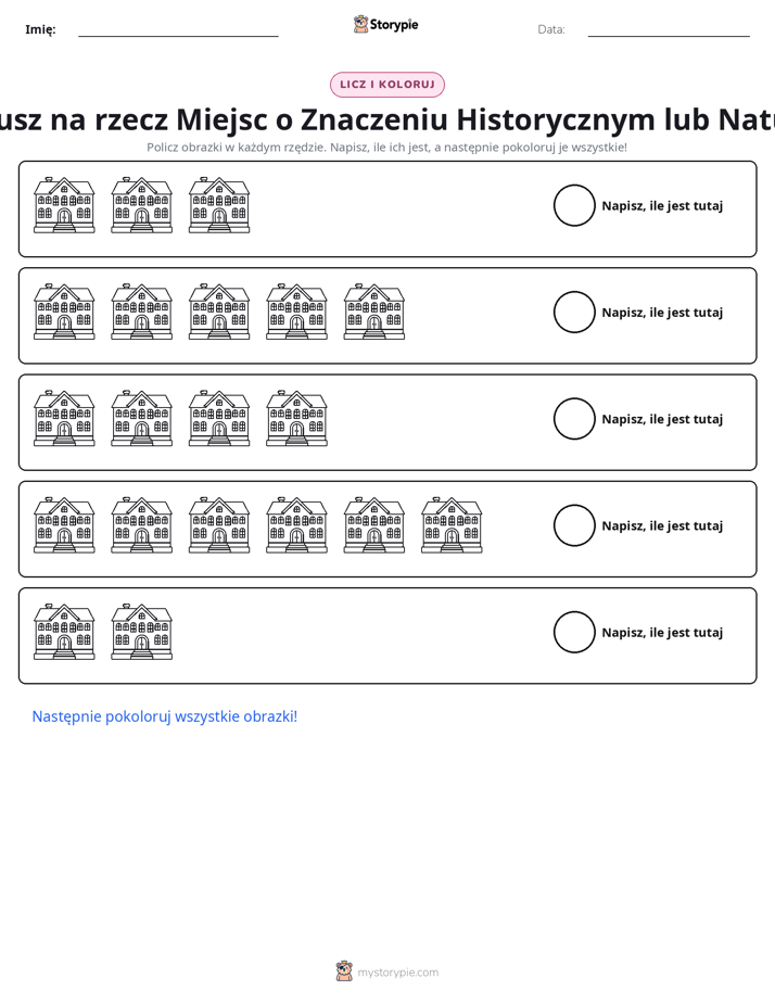 Liczenie i Kolorowanie