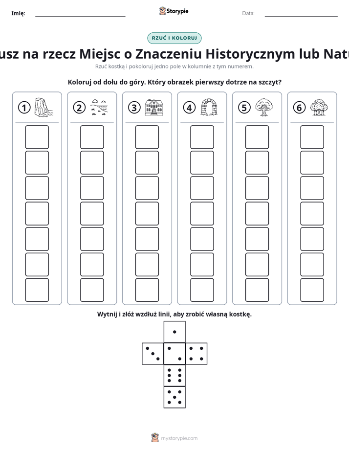 Rzuć i koloruj