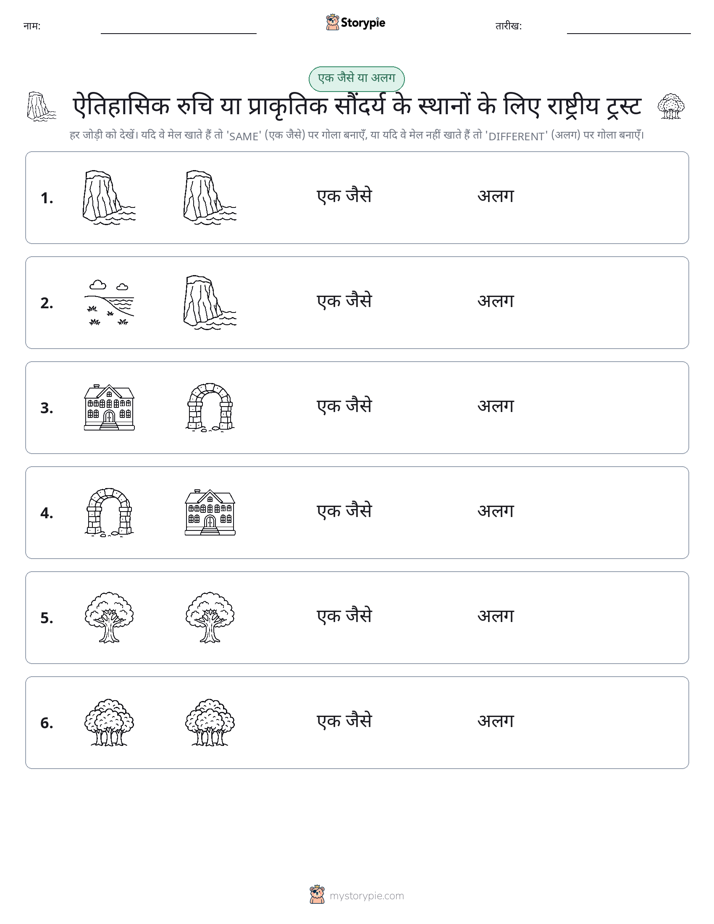 समान या भिन्न