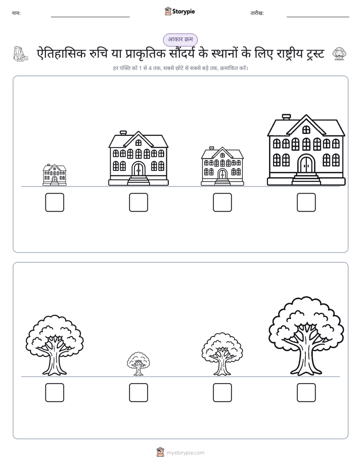 आकार क्रम