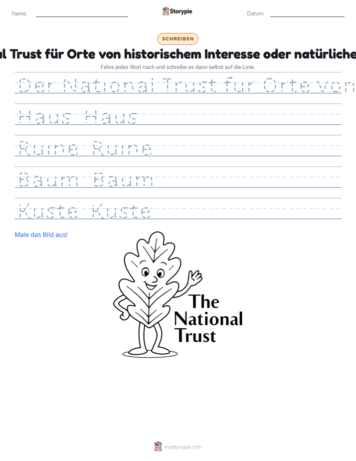 Schreibübung