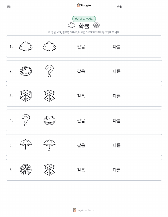 같은 것 또는 다른 것