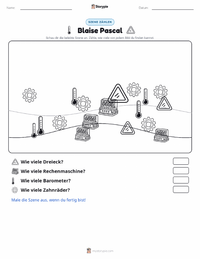 Blaise Pascal druckbare Arbeitsblatt Vorschau
