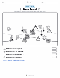 Aperçu de la feuille de travail imprimable Blaise Pascal