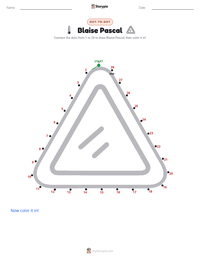 Blaise Pascal printable worksheet preview