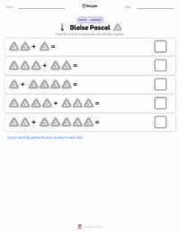 Blaise Pascal printable worksheet preview
