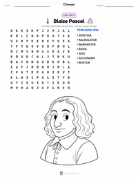 Prabaca lembar kerja cetak Blaise Pascal
