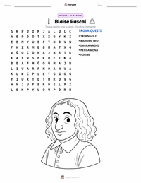 Anteprima della scheda stampabile di Blaise Pascal