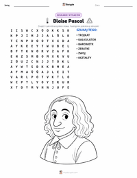 Podgląd drukowalnego arkusza ćwiczeń Blaise Pascal
