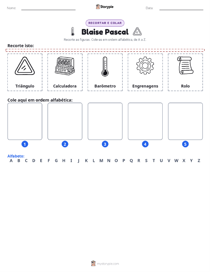 Recortar & Colar Alfabeto