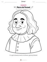 Pierre de Fermat afdrukbare werkblad voorbeeld