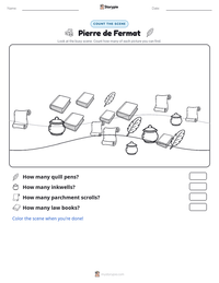Pierre de Fermat printable worksheet preview