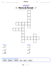 Pierre de Fermat printable worksheet preview