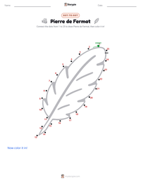 Pierre de Fermat printable worksheet preview
