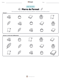 Pierre de Fermat printable worksheet preview
