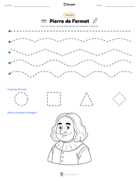 Vista previa de la hoja de trabajo imprimible de Pierre de Fermat