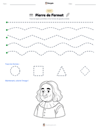Aperçu de la feuille de travail imprimable Pierre de Fermat