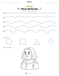 Pierre de Fermat yazdırılabilir çalışma sayfası önizlemesi