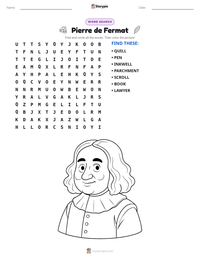 Pierre de Fermat printable worksheet preview