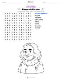 Vista previa de la hoja de trabajo imprimible de Pierre de Fermat