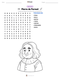 Prabaca lembar kerja cetak Pierre de Fermat