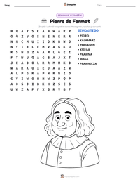 Podgląd drukowalnego arkusza ćwiczeń Pierre de Fermat