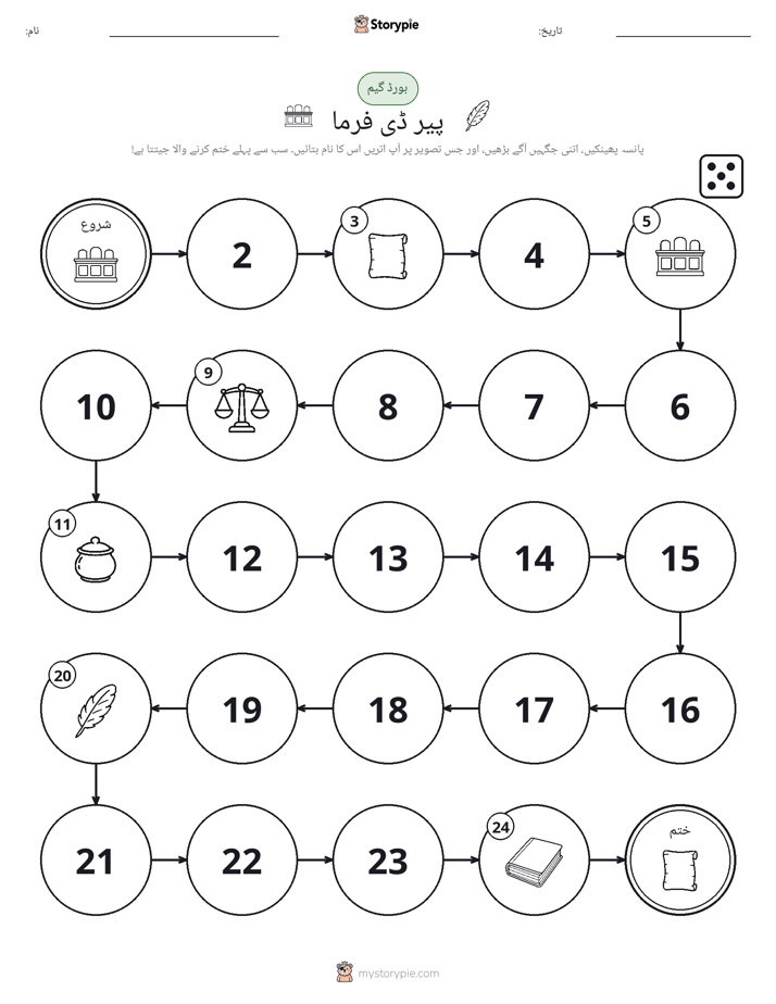 رول اور منتقل کریں کھیل