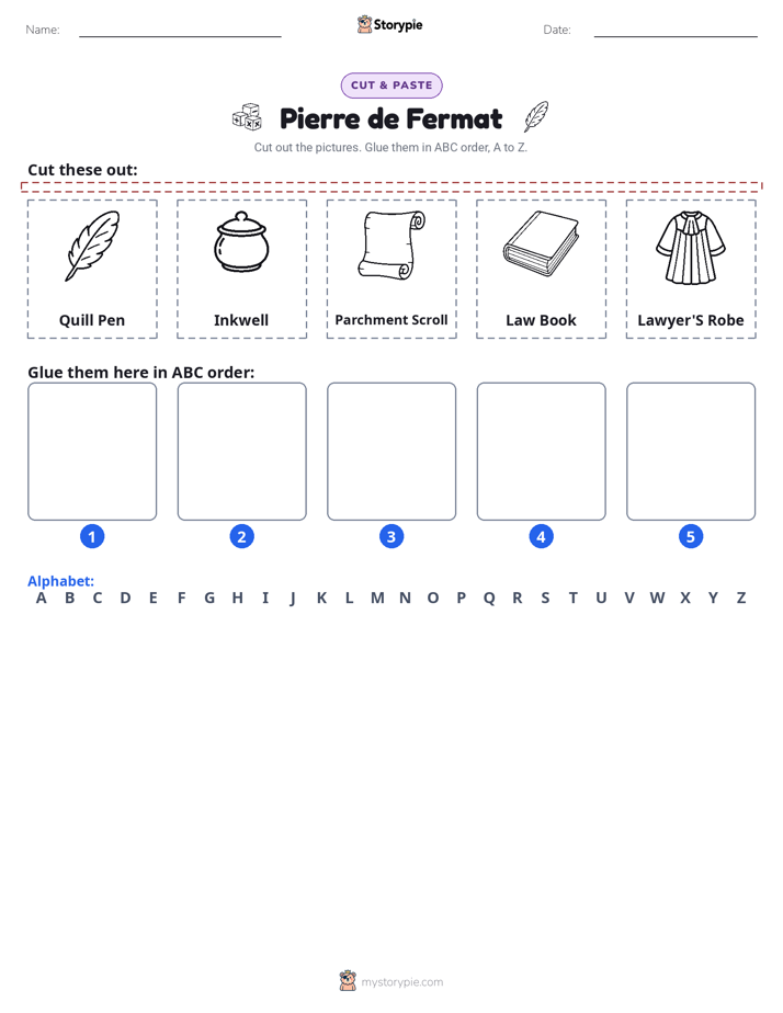 Cut & Paste Alphabet