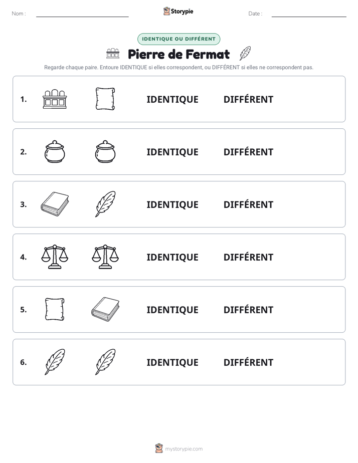 Identique ou Différent