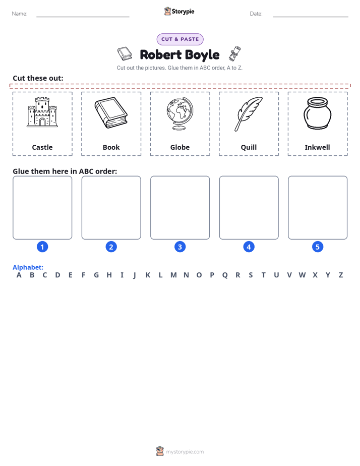 Cut & Paste Alphabet