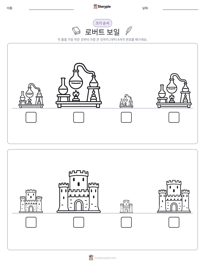 크기 순서