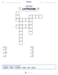 Lord Rayleigh printable worksheet preview