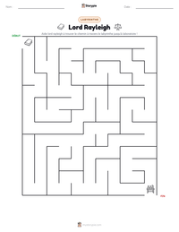 Aperçu de la feuille de travail imprimable Lord Rayleigh