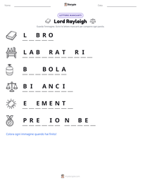 Anteprima della scheda stampabile di Lord Rayleigh